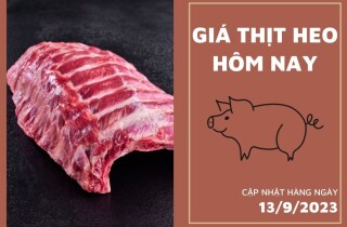 Giá thịt heo hôm nay 13/9: Sườn già heo vẫn giữ mức 108.000 đồng/kg