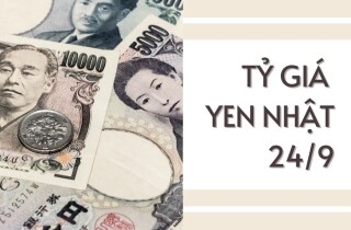 Tỷ giá yen Nhật hôm nay 24/9: Nhiều ngân hàng giảm tỷ giá