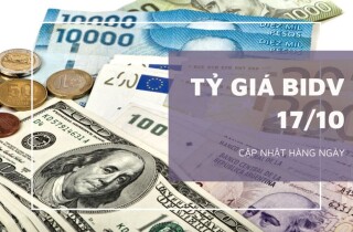 Tỷ giá BIDV hôm nay 17/10: Một số đồng ngoại tệ quay đầu giảm phiên đầu tuần