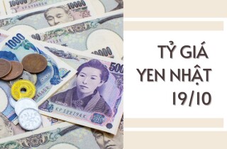 Tỷ giá yen Nhật hôm nay 19/10: Các ngân hàng tiếp tục tăng tỷ giá