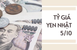 Tỷ giá yen Nhật hôm nay 5/10: Đồng loạt tăng tại các ngân hàng