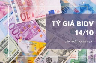 Tỷ giá BIDV hôm nay 14/10: Ngân hàng tiếp tục nâng tỷ giá của nhiều ngoại tệ