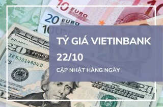 Tỷ giá VietinBank hôm nay 22/10: Các ngoại tệ biến động không đồng nhất