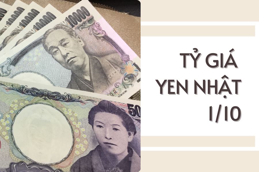 Tỷ giá yen Nhật hôm nay 1/10: Các ngân hàng điều chỉnh không đồng nhất