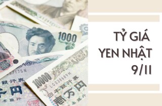 Tỷ giá yen Nhật hôm nay 9/11: Các ngân hàng tiếp tục tăng tỷ giá