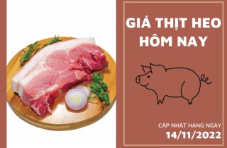 Giá thịt heo hôm nay 14/11: WinMart giữ giá nạc vai heo với mức 141.900 đồng/kg