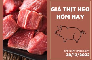 Giá thịt heo hôm nay 28/12: Nạc đùi heo giữ giá 92.000 đồng/kg