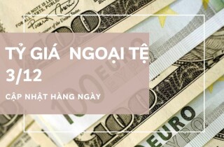 Tỷ giá ngoại tệ ngày 3/12: Tỷ giá USD, euro, yen Nhật, bảng Anh, đô la Úc tuần qua