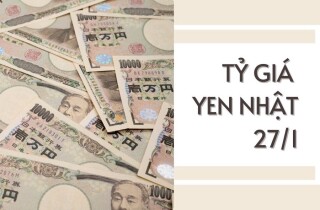 Tỷ giá yen Nhật hôm nay 27/1: Xu hướng giảm chiếm đa số ngân hàng
