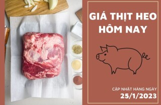 Giá thịt heo hôm nay 25/1: Thịt đùi heo Meat Deli đạt mức 105.520 đồng/kg