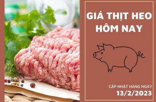 Giá thịt heo hôm nay 13/2: Thịt heo xay loại 1 có giá bán 87.920 đồng/kg