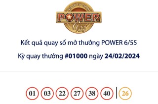 Kết quả Vietlott Power 6/55 ngày 24/2/2024: Jackpot 2 hơn 3.569.068.200 đồng đã có chủ