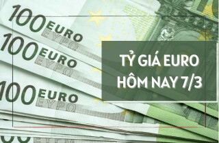 Tỷ giá euro hôm nay 7/3: Xu hướng tăng chiếm đa số ngân hàng