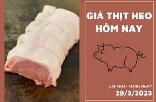 Giá thịt heo hôm nay 29/3: Thịt đùi heo với giá bán 101.520 đồng/kg tại WinMart
