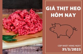 Giá thịt heo hôm nay 31/3: Thịt heo xay loại 1 giữ giá không đổi