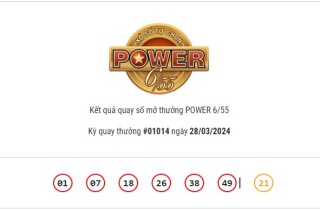 Kết quả Vietlott Power 6/55 ngày 28/3/2024: Jackpot 2 hơn 7,9 tỷ đồng đã có chủ