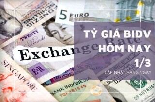 Tỷ giá BIDV hôm nay 1/3: Các đồng ngoại tệ đồng loạt giảm