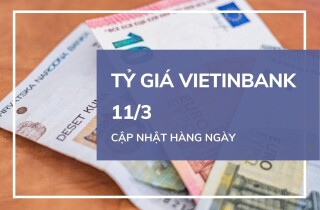 Tỷ giá VietinBank hôm nay 11/3: Biến động trái chiều trong phiên cuối tuần
