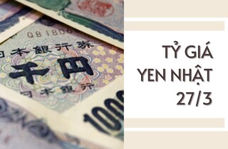 Tỷ giá yen Nhật hôm nay 27/3: Duy trì đà giảm tại các ngân hàng đang giao dịch