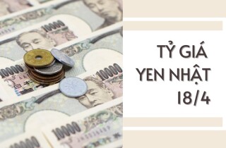 Tỷ giá yen Nhật hôm nay 18/4: Tiếp tục giảm tại các ngân hàng