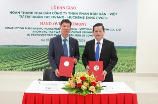 Đạm Cà Mau chính thức được bàn giao Công ty Phân bón Hàn - Việt, sắp xây nhà máy thứ hai ở Bình Định