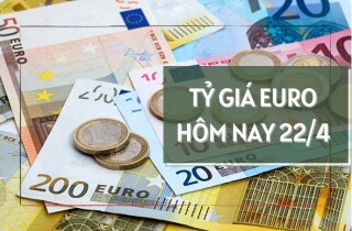 Tỷ giá euro tiếp tục tăng đồng loạt tại tất cả các ngân hàng trong phiên đầu tuần ngày 22/4