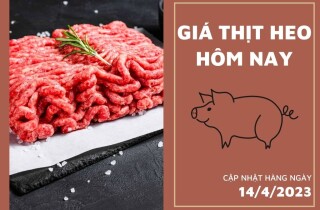 Giá thịt heo hôm nay 14/4: Thịt heo xay loại 1 có giá 91.922 đồng/kg tại WinMart