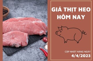 Giá thịt heo hôm nay 4/4: Nạc đùi heo có giá ổn định 91.000 đồng/kg