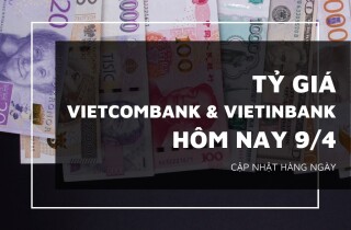 Tỷ giá Vietcombank và VietinBank hôm nay (9/4): Euro, bảng Anh xoay chiều tăng