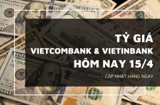 Tỷ giá Vietcombank và VietinBank trái chiều trong phiên đầu tuần 15/4