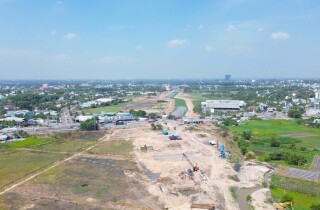 [Photostory] Tuyến Vành đai 3 đang xây dựng qua TP Thuận An