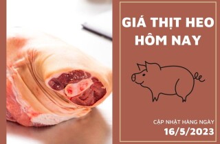 Giá thịt heo hôm nay 16/5: Nạc vai heo đang giữ mức 94.000 đồng/kg