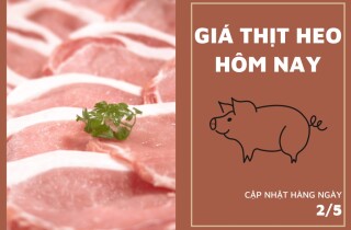 Giá thịt heo ngày 2/5, sườn non heo giữ giá 169.000 đồng/kg tại Hà Hiền